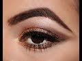 Bronze Shimmer Eyeshadow - Natural Shimmer Makeup Tutorial