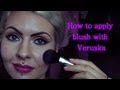 How and where to apply blush. Makeup and beauty tutorial for a gorgeous glow and lifted cheekbones!
