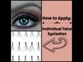 How to Apply Individual False Eyelashes (easy and quick) Makeup Tutorial