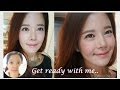 Get ready with me ♥ My everyday makeup look :D 동안 피치 메이크업 튜토리얼