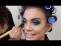 Emerald Smokey Eye Makeup For Black Dress