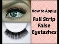 How to Apply False Eyelashes Perfectly (easy and quick!) Makeup Tutorial