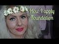Makeup & beauty tutorial: How I apply foundation. Featuring Illamasqua and ecoTools