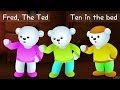 Ten In The Bed Nursery Rhyme With Lyrics - Cartoon Animation Rhymes &amp; Songs for Children