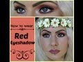 Wearable Red Eyeshadow Tutorial (makeup looks/eyeshadow styles)