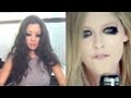No Mirror Five Minute Makeup &amp; Hair Challenge! ♥ Avril Lavigne &quot;Here&#039;s To Never Growing Up&quot;