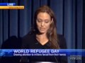 Angelina Jolie brings attention World Refugee Day 2009 emotional speech