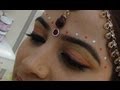 Indian Bridal Eye Makeup - Pink And Orange Eye Makeup