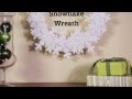 Easy Snowflake Wreath Only 5 Supplies!