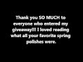 ►Giveaway Winner!!!◄
