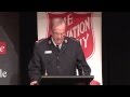 Commissioner James Condon closes the 2013 Sydney Red Shield Appeal function