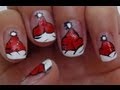 Christmas Nail Art Tutorial - Santa Cap