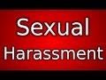Dealing With Sexual Harrasment