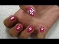 Edelweiss Flower Nail Art Tutorial