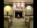 Living room design with fireplace