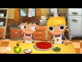 Pizza recipe for kids, Telmo and Tula cartoons, cooking with children