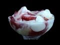 STRAWBERRY SUNDAE WITH WHITE CHOCOLATE SAUCE