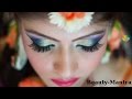 Indian Bridal Makeup with Flower Jewelry