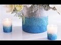 How to Make an Ombre Glittered Vase