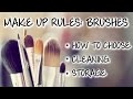 How to properly clean and care for Make Up Brushes